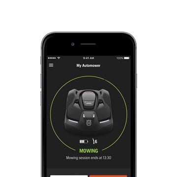 Automower Connect App auf einem Handy