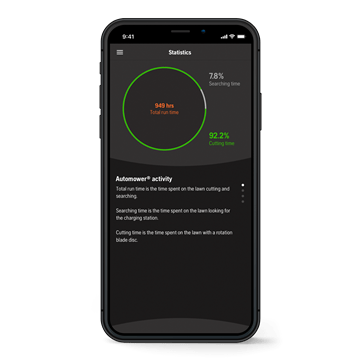Statistiken in der Automower Connect App